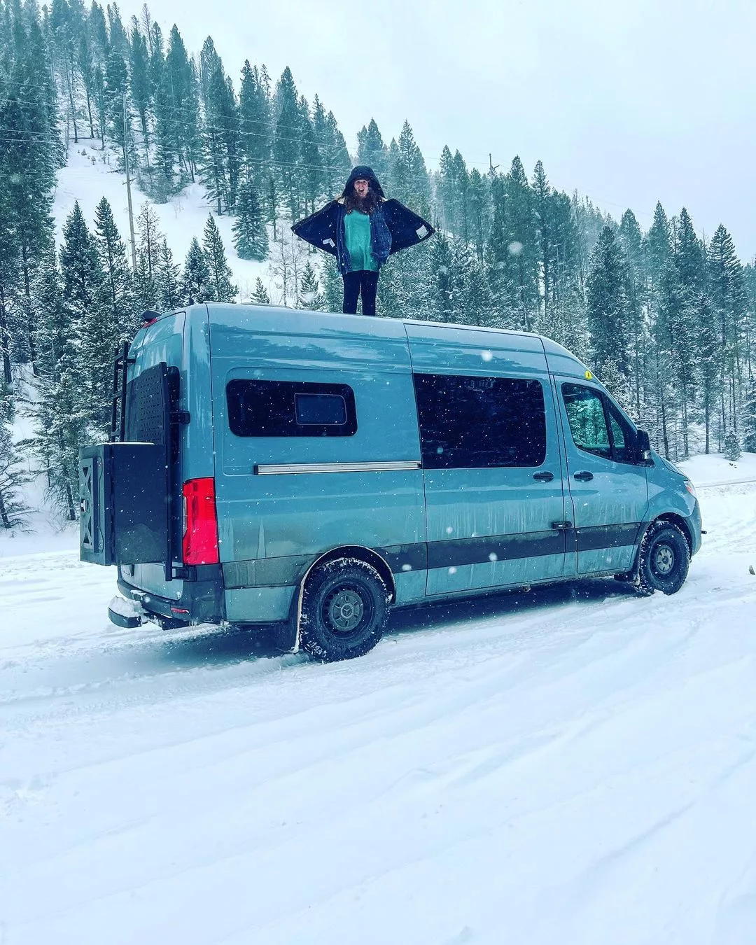 travel nurse living in a van